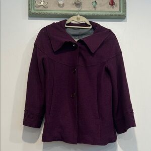 Vintage Wool blend Women's small Purple Jacket blazer cropped